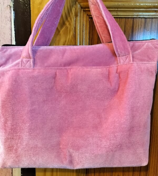 Pink velvet Women's Tote bag - Image 5