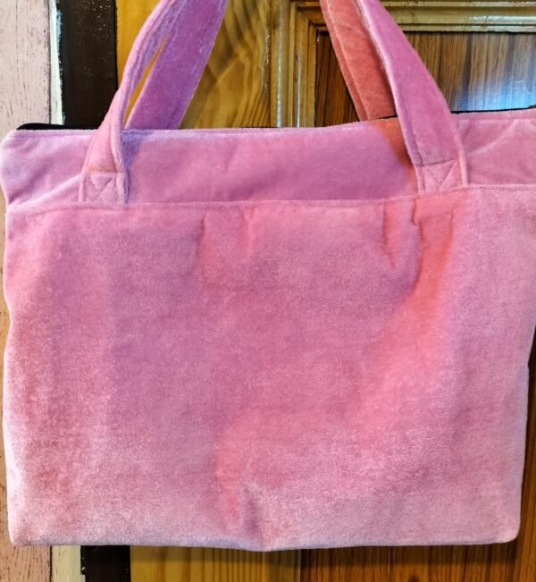 Pink velvet Women's Tote bag - Image 6